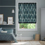 Colorized Trinity Velvet Electric Blue Roman Blind