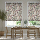 Colorized Bursting Berries Linen Cherry Roman Blind 6883