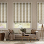 Colorized Shoreham Linen Coffee & Cream Roman Blind