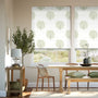 Colorized Bay Tree & Bird Fennel Roman Blind 6890