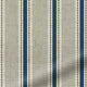 ColorizedPLA Twill Stripe Linen Deep Blue Roman Blind 6892