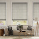 Colorized Twill Stripe Linen Smoke Roman Blind 8960