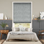 Colorized Harlow Midnight Blue Roman Blind 6980