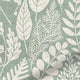 ColorizedPLA Scandi Ferns Vintage Linen Mint Roman Blind 7006