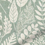 ColorizedPLA Scandi Ferns Vintage Linen Mint Roman Blind 7006