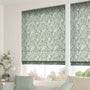 ColorizedZoom Scandi Ferns Vintage Linen Mint Roman Blind 7006