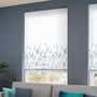 ColorizedZoom Blowing Grasses Blue Roman Blind 7061