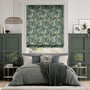 Colorized William Morris Acanthus Velvet Forest Roman Blind 7071