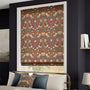 ColorizedZoom William Morris Strawberry Thief Harissa Red Roman Blind