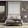 Colorized William Morris Sunflower Silver Grey Roman Blind 7099