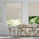 Colorized Lumiere Unlined Bijou Linen Oatmeal Roman Blind 7145