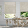 Colorized Lumiere Unlined Bijou Linen Oatmeal Roman Blind 7145