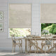 Colorized Lumiere Unlined Bijou Linen Oatmeal Roman Blind 7145