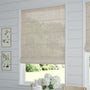 ColorizedZoom Lumiere Unlined Bijou Linen Oatmeal Roman Blind 7145