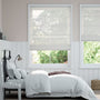 Colorized Lucid Voile White Roman Blind 7150
