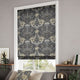 ColorizedZoom William Morris Honeysuckle and Tulip Velvet Gunmetal Roman Blind 7174