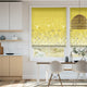 Colorized September Meadow Quince Roman Blind 7242