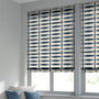 ColorizedZoom Shibori Dye Indigo Roman Blind 7248
