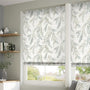 ColorizedZoom Dappled Ferns Mineral Roman Blind 7250
