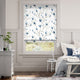 Colorized Magnolia Trail China Blue Roman Blind 7254