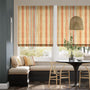 Colorized Oasis Stripe Terracotta Roman Blind 8937