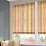ColorizedZoom Oasis Stripe Terracotta Roman Blind 8937