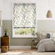 Colorized Inky Botanical Naturals Roman Blind 7258