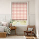 Colorized Hudson Gingham Blush Roman Blind 7264