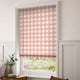 ColorizedZoom Hudson Gingham Blush Roman Blind 7264