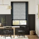 Colorized Harlow Midnight Blue & Paleo Linen Rustic Blue Roman Blind 7284