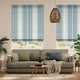 Colorized Harper Stripe Ocean Roman Blind 7304