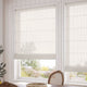 ColorizedZoom Leone EmbroideredVoile Cream Roman Blind 7307