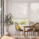 Colorized Leone EmbroideredVoile Cream Roman Blind 7307