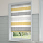ColorizedZoom Electric Cardigan Stripe Flax Grey Roman Blind 7317