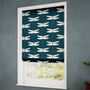 ColorizedZoom Electric Demoiselle Dragonfly Ink Roman Blind 7330