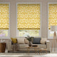 Colorized Ikat Damask Deep Ochre Roman Blind 7377