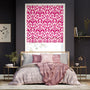 Colorized Ikat Damask Cherry Roman Blind 7379