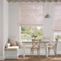 Colorized Lumiere Unlined Laurel Blush Roman Blind 7422