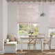 Colorized Lumiere Unlined Laurel Blush Roman Blind 7422