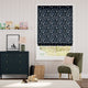 Colorized Celeste Midnight Roman Blind 7437