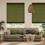 Colorized Etta Olive Roman Blind 7446
