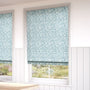 ColorizedZoom Tweets & Berries Sky Blue Roman Blind 7456