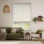 Colorized Batik Check Stone Roman Blind 7472