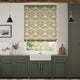 Colorized William Morris Hyacinth Natural Roman Blind 7487