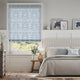 Colorized William Morris Blackthorn China Blue Roman Blind 7502