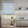 Colorized William Morris Blackthorn China Blue Roman Blind 7502