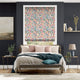 Colorized Rue Watercolour Rainbow Roman Blind 7537