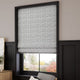 ColorizedZoom Maze Jacquard Charcoal Roman Blind 7574