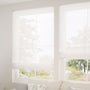 ColorizedZoom Cirrus Voile Cotton White Roman Blind 7602