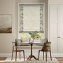 Colorized William Morris Strawberry Thief Natural & Paleo Linen Vintage Cream Roman Blind 7643